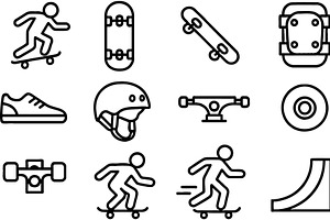 Vector illustration of skateboarding, a Sport Illustration by ZinetroN