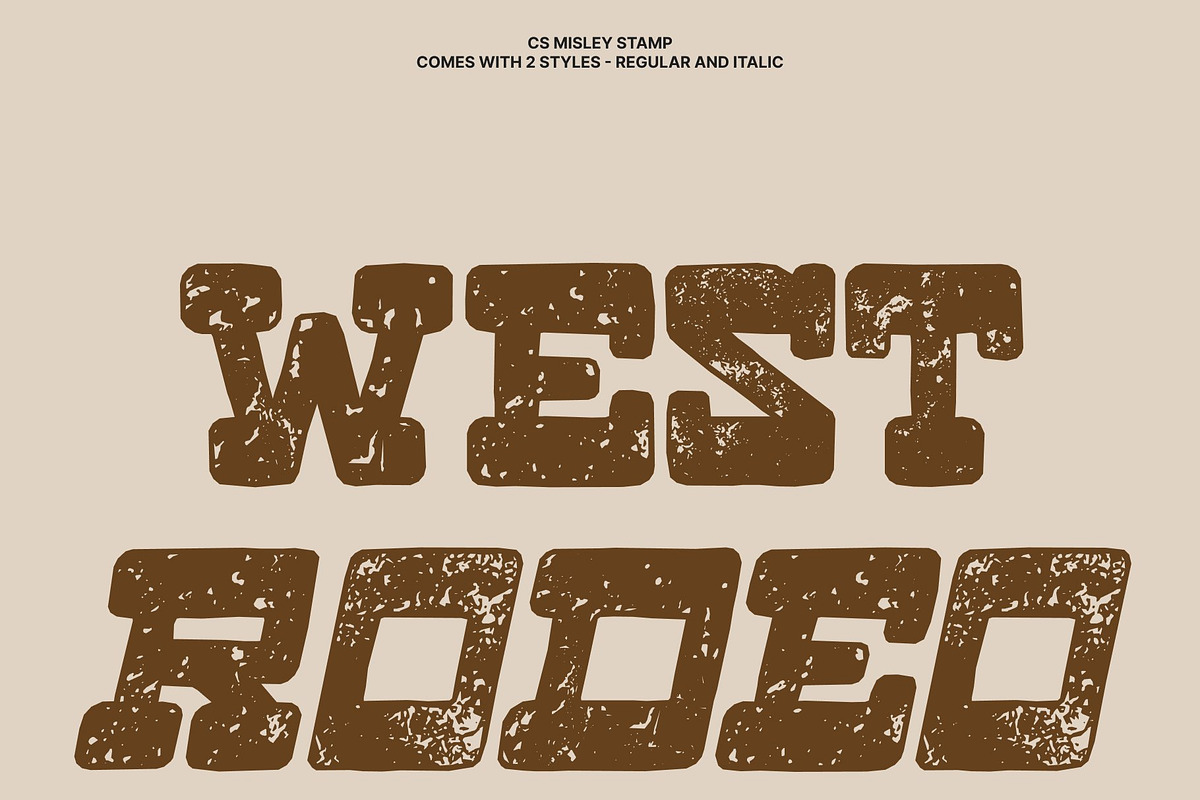 CS Misley Stamp, a Slab Serif Font by Craft Supply Co. (Photo 3 of 8)