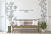 Wildflowers Line Art No:7, a Texture Illustration by Kaya Fonts (Thumbnail 4 of 17)