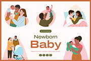 Animated Newborn Baby Illustration, a Person Illustration by Brickclay (Thumbnail 1 of 4)