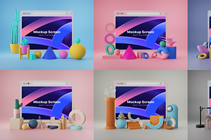 Webby - 3D Phone Scene Mockups