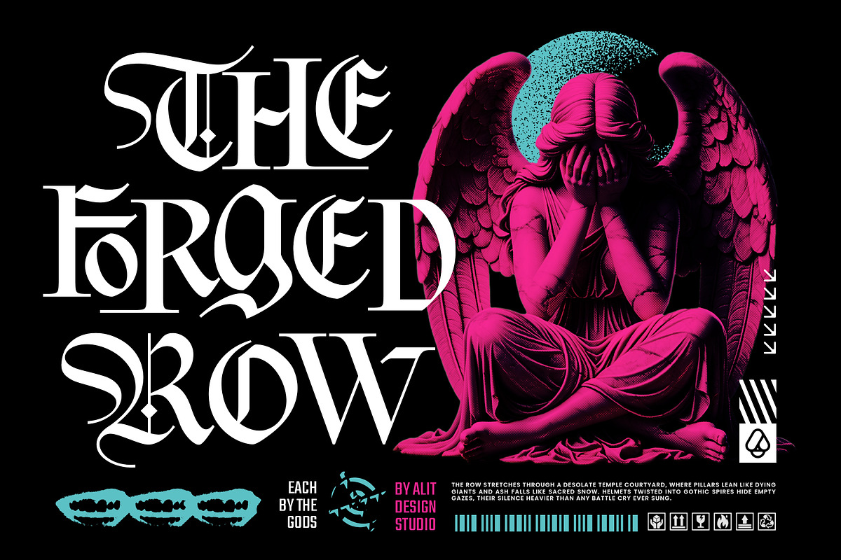 Maledicta Typeface, a Blackletter Font by alit design (Photo 4 of 16)
