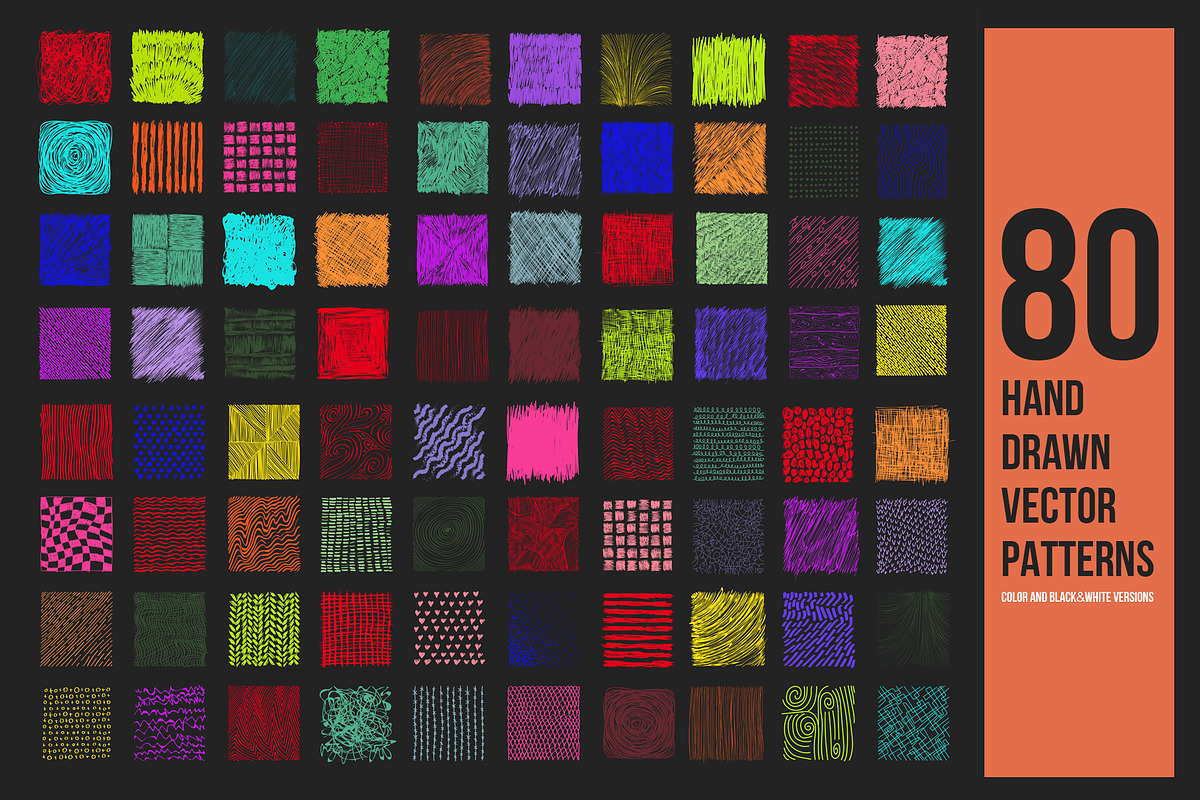 Нand drawn vector patterns, a Pattern Graphic by Vector photo shop (Photo 2 of 2)