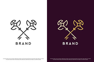Royal Key Vintage Logo Design Icon, a Branding & Logo Template by Morvana Crew