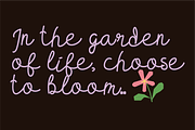 Bloomette Handwritten Script Font, a Handwritten Font by Berdansabersama (Thumbnail 3 of 8)