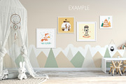 KIDS WALL & FRAMES Mockup Bundle - 4, a Product Mockup by Yuri-U (Thumbnail 12 of 38)