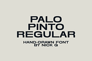 Palo Pinto Hand Drawn Font, a Sans Serif Font by nickqtx (Thumbnail 1 of 6)