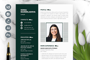 Elegant Resume and Cover Letter, a Resume Template by ResumeInventor