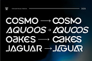 AQUOOS Modern Futuristic Display, a Sans Serif Font by WhymoreArt (Thumbnail 3 of 11)