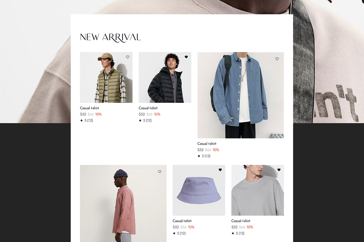 E -Commerce Website UI/UX, an UI Kit Template by Ahmed Rubel (Photo 3 of 8)