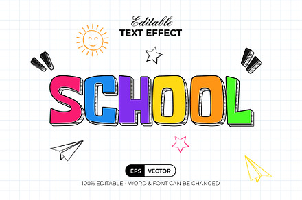 School Text Effect Fun Style