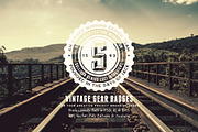 Vintage Gear Badges, a Branding & Logo Template by Yusof Mining (Thumbnail 1 of 5)
