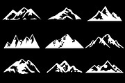 Mountain Shapes For Logos Vol 4, a Shape Add-On by LovePowerDesigns (Thumbnail 2 of 3)