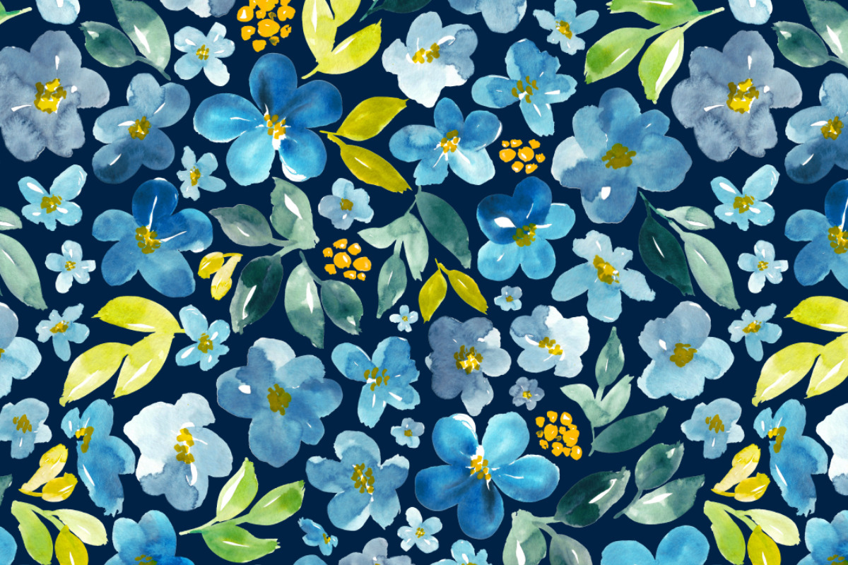 Blue, green, orange and navy, a Pattern Graphic by Anya-D (Photo 2 of 7)