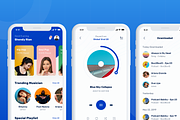Myusic - Music & Podcast UI Kit, an App Template by Designspace (Thumbnail 6 of 9)