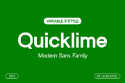 Quicklime Modern Sans Serif Font, a Sans Serif Font by UICreative (Thumbnail 1 of 13)