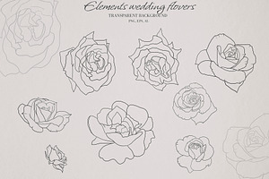 Love Line-Floral Line Art Sketches