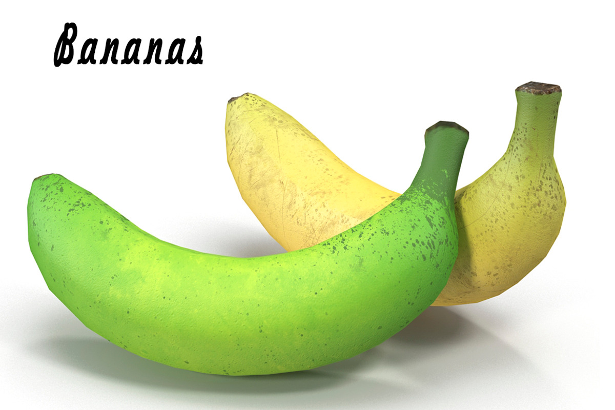 Bananas, a Food & Drink 3D Model by AndrewWhite (Photo 1 of 11)
