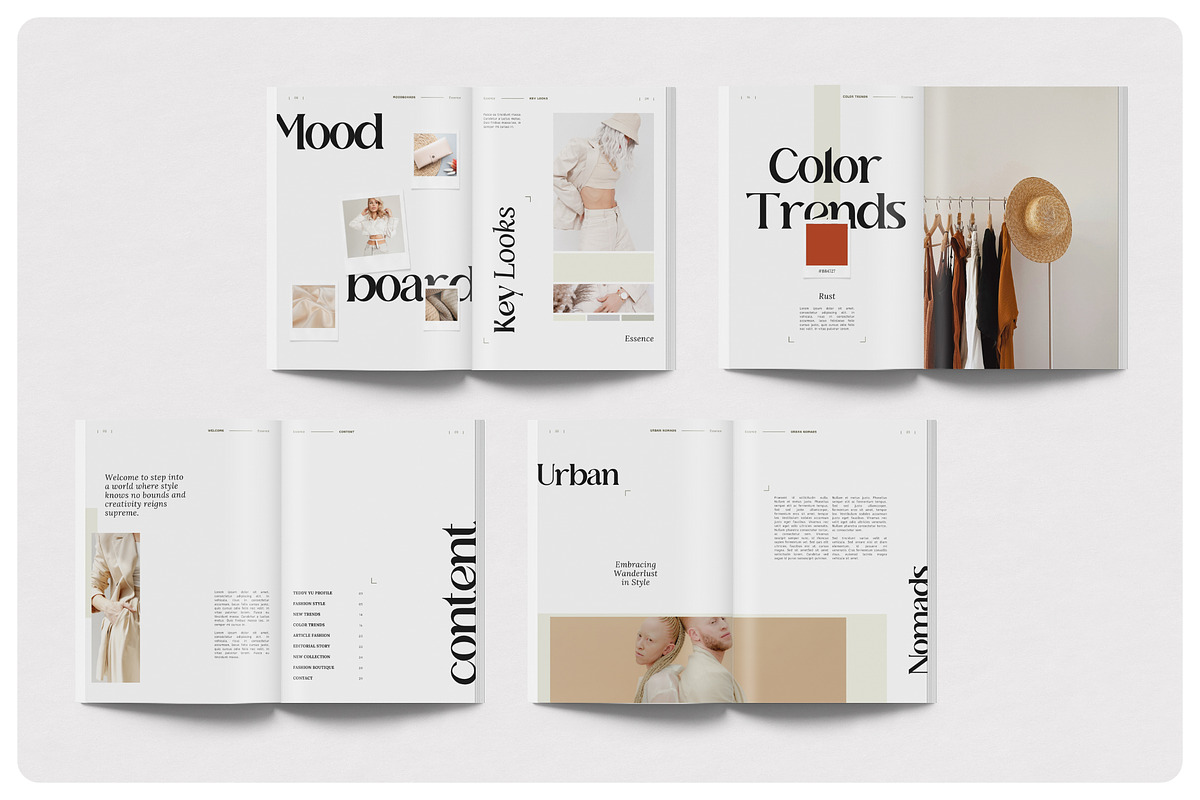 ESSENCE Fashion Lookbook, a Magazine Template by BlancaLab Studio (Photo 4 of 9)