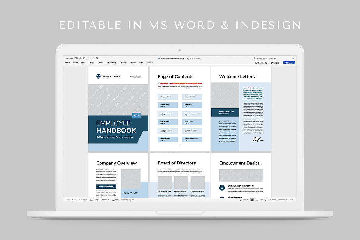 HR Employee Handbook, a Brochure Template by Leaflove (Photo 10 of 10)