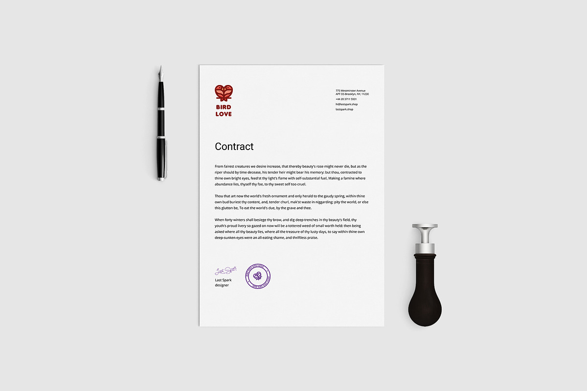 Bird Love Logo, a Branding & Logo Template by Last Spark (Photo 6 of 7)