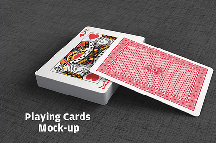 Playing Cards Mock-up, a Print Template by RD DesignStudio