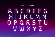 Flare - Neon Light Party Font, a Sans Serif Font by Hamz Studio (Thumbnail 8 of 8)
