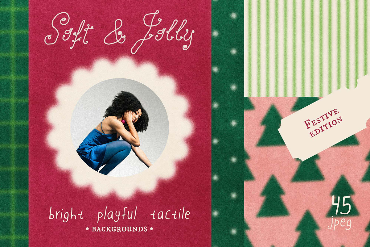 Soft & Jolly Holiday Backgrounds, a Background Graphic by DigARTbyHavroshka (Photo 1 of 12)