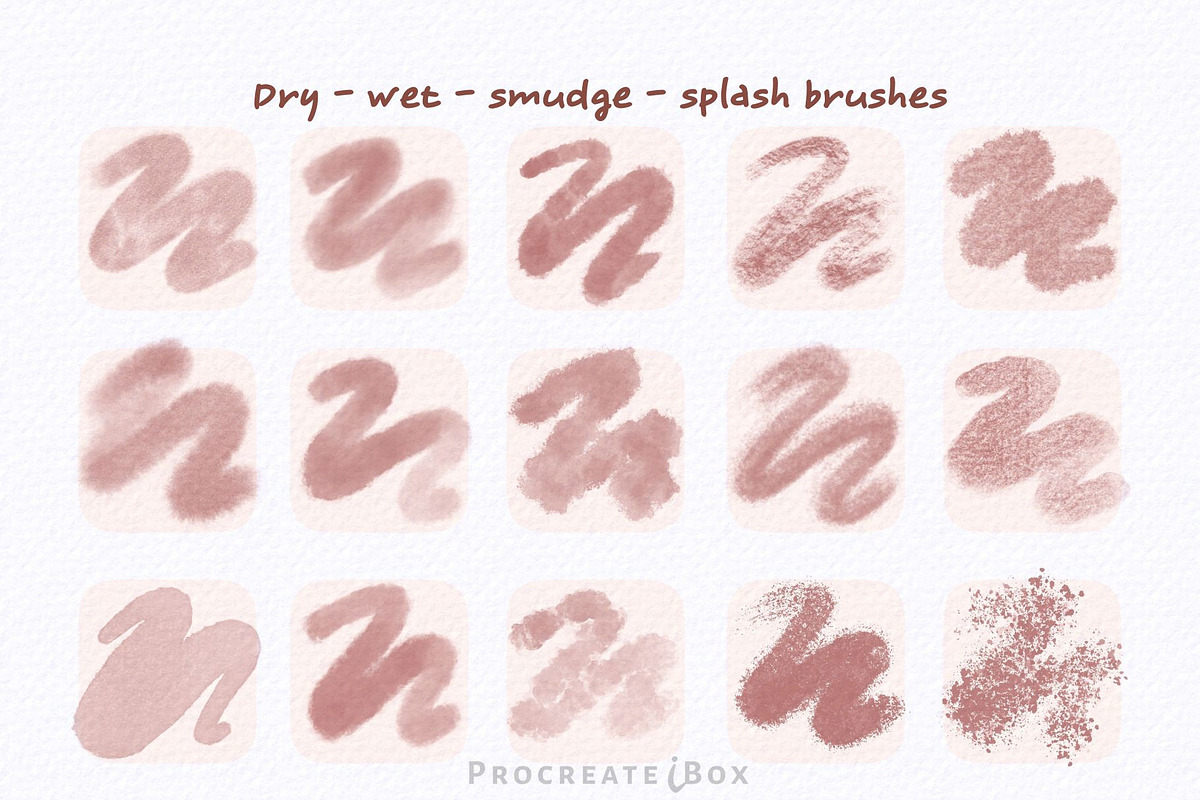 Procreate watercolor brush bundle, a Brush Add-On by ProcreateiBox (Photo 8 of 12)