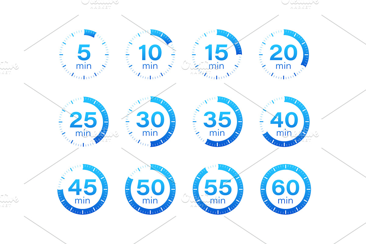Set Timer, clock, stopwatch. Cooking, an Object Graphic by UP-Studio