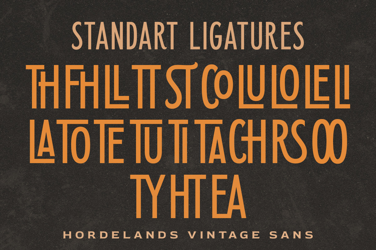 Horderlands - Condensed Vintage Sans, a Font by Letterhend Studio (Photo 6 of 9)