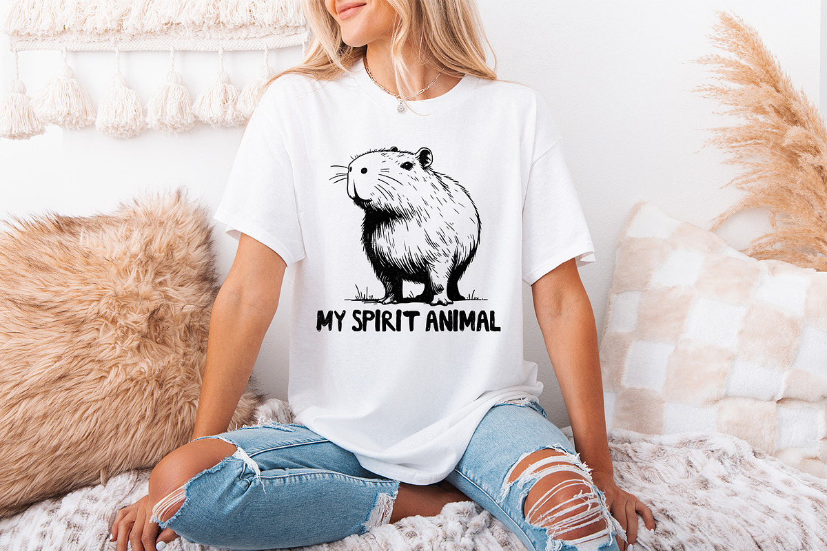 Capybara Spirit Animal PNG, an Illustration by SharpMarketplace (Photo 3 of 9)