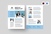 Newsletter Template, a Magazine Template by Leaflove (Thumbnail 1 of 10)