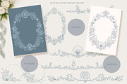 Blue Ocean Wedding Set, a Seasonal Illustration by AlenaVlasko stock Market (Thumbnail 7 of 7)
