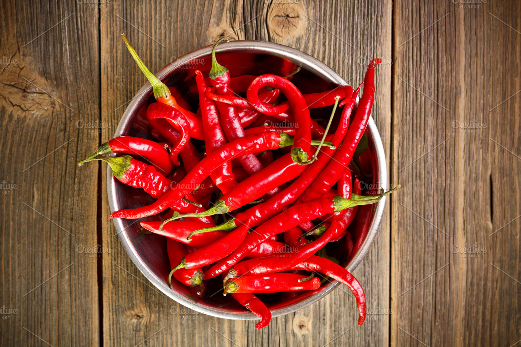 Red Chili Peppers In Bowl Featuring Background Bowl And Capsicum