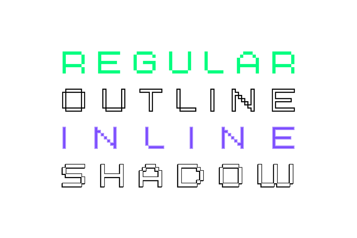 Combo Machine - Pixel Typeface, a Sans Serif Font by alpercakici (Photo 13 of 22)