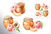 Ripe Peaches. Watercolor set, a Food Illustration by Daria Ustiugova (Thumbnail 15 of 23)