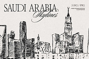 Saudi Arabia Skylines, a Work Illustration by TheMountBirdStudio (Thumbnail 1 of 10)