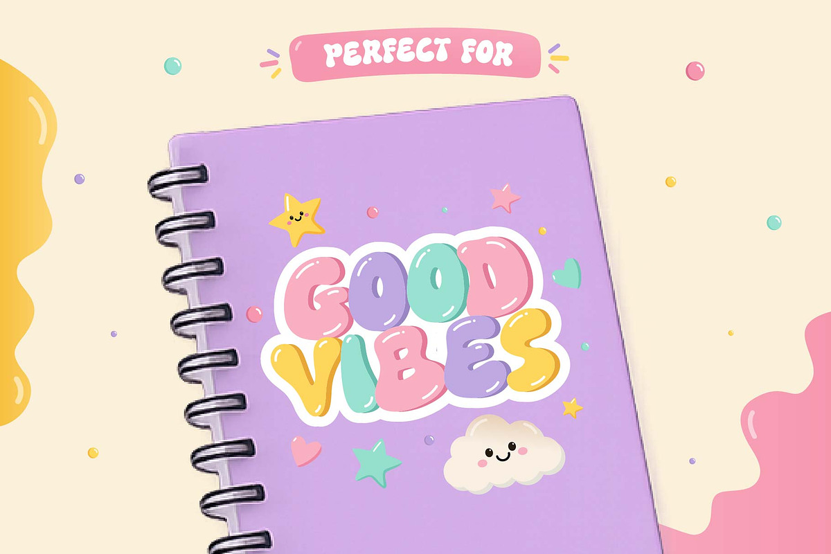 Gooey Smile Font, a Handwritten Font by KengGraphic (Photo 4 of 13)