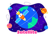 10 Satellite Internet Technology, a Technology Illustration by denayunebgt (Thumbnail 4 of 4)