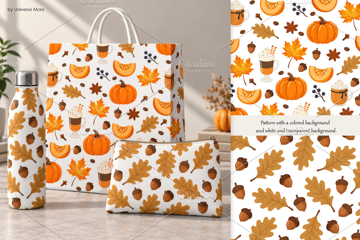 Cozy autumn vector set, a Seasonal Illustration by Universe Mary (Photo 5 of 6)