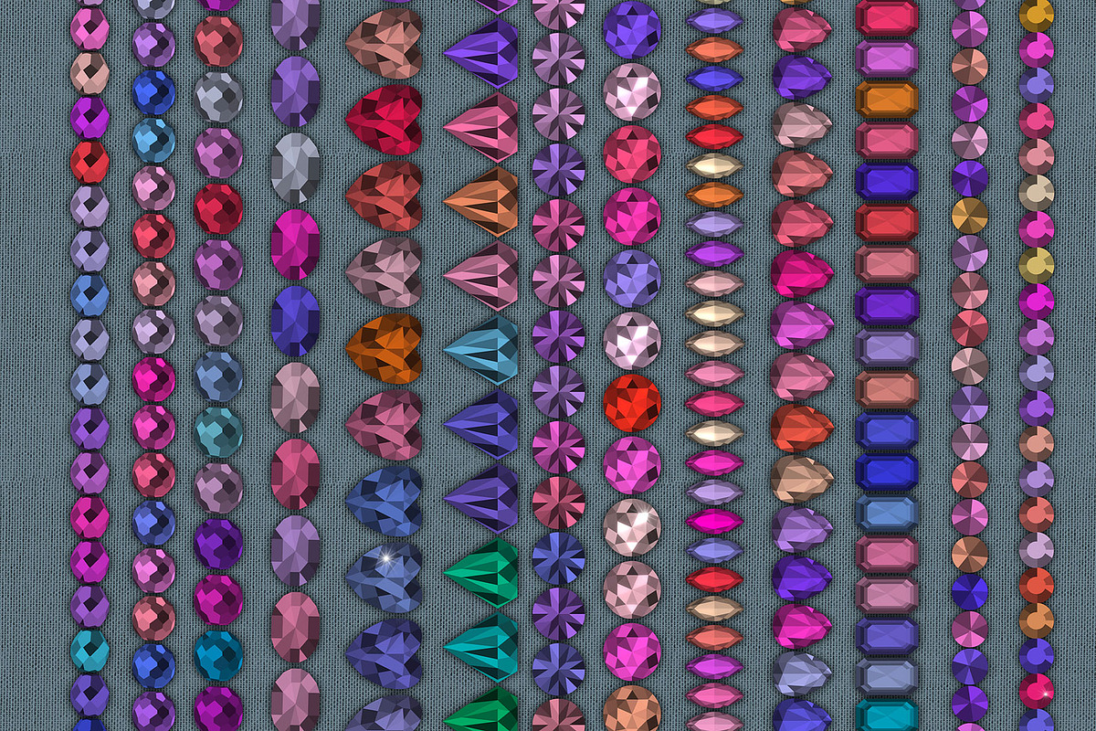 Gems Brushes for Procreate, a Brush Add-On by Hanna Inaiáh (Photo 2 of 7)