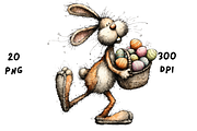Whimsical Floral Easter Rabbit, an Animal Illustration by GiraffeCreative (Thumbnail 9 of 20)