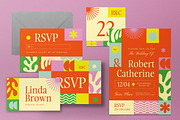 Summer Wedding Invitation Set, an Invitation Template by graphicook (Thumbnail 3 of 3)