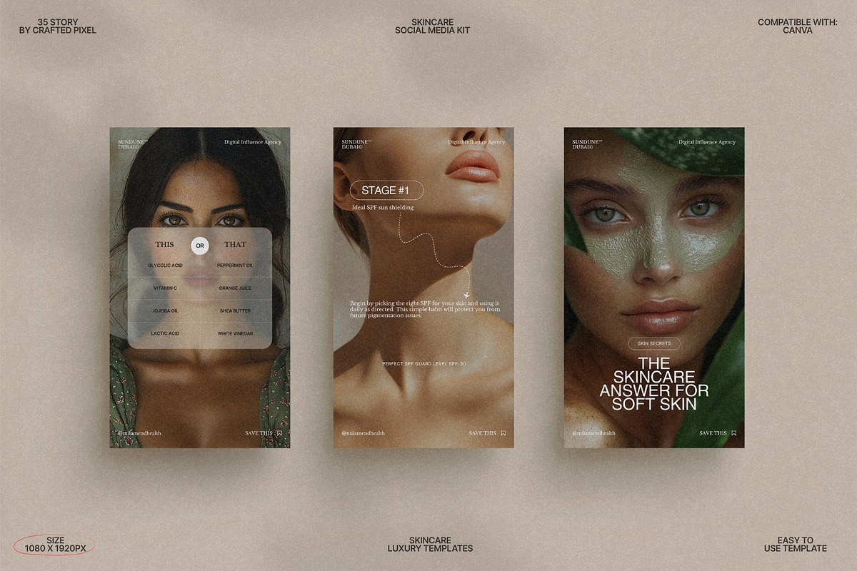 Minimal Story Set for Skincare preview 2