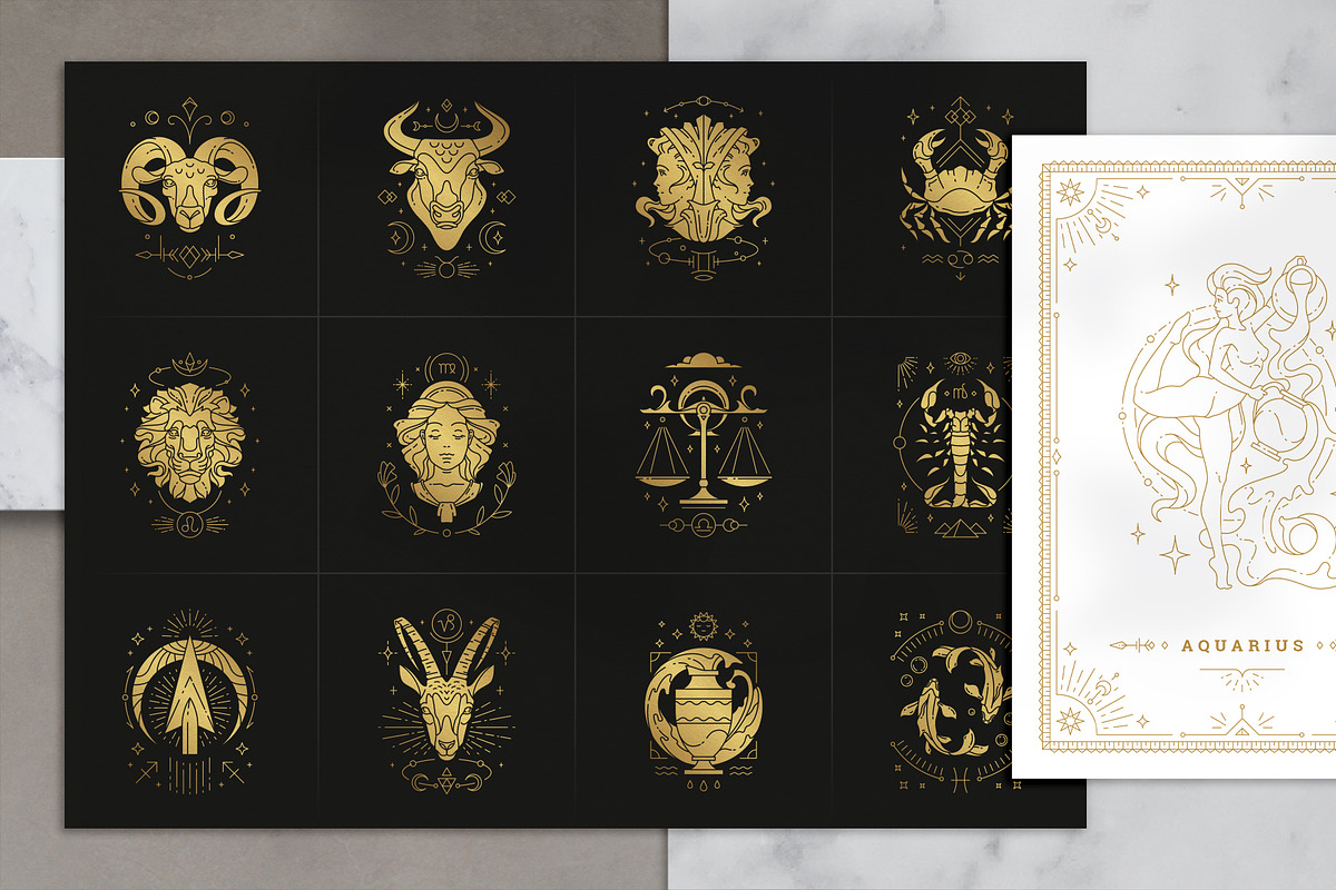 Astrology Zodiac Collection, an Animal Illustration by Vasya Kobelev (Photo 6 of 11)