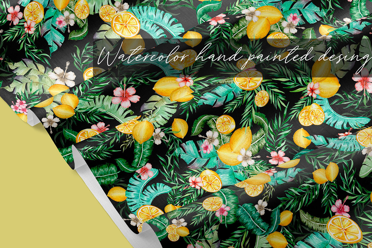 Tropical lemons pattern, a Pattern Graphic by Laura Camoe (Photo 4 of 6)