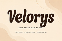 Velorys – Bold Retro Display Font