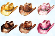 Cowboy Hat Clipart Bundle, an Illustration by Craft Nest (Thumbnail 5 of 5)