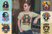 39 Musical T-shirts BUNDLE, an Illustration by VozzyStock (Thumbnail 4 of 9)